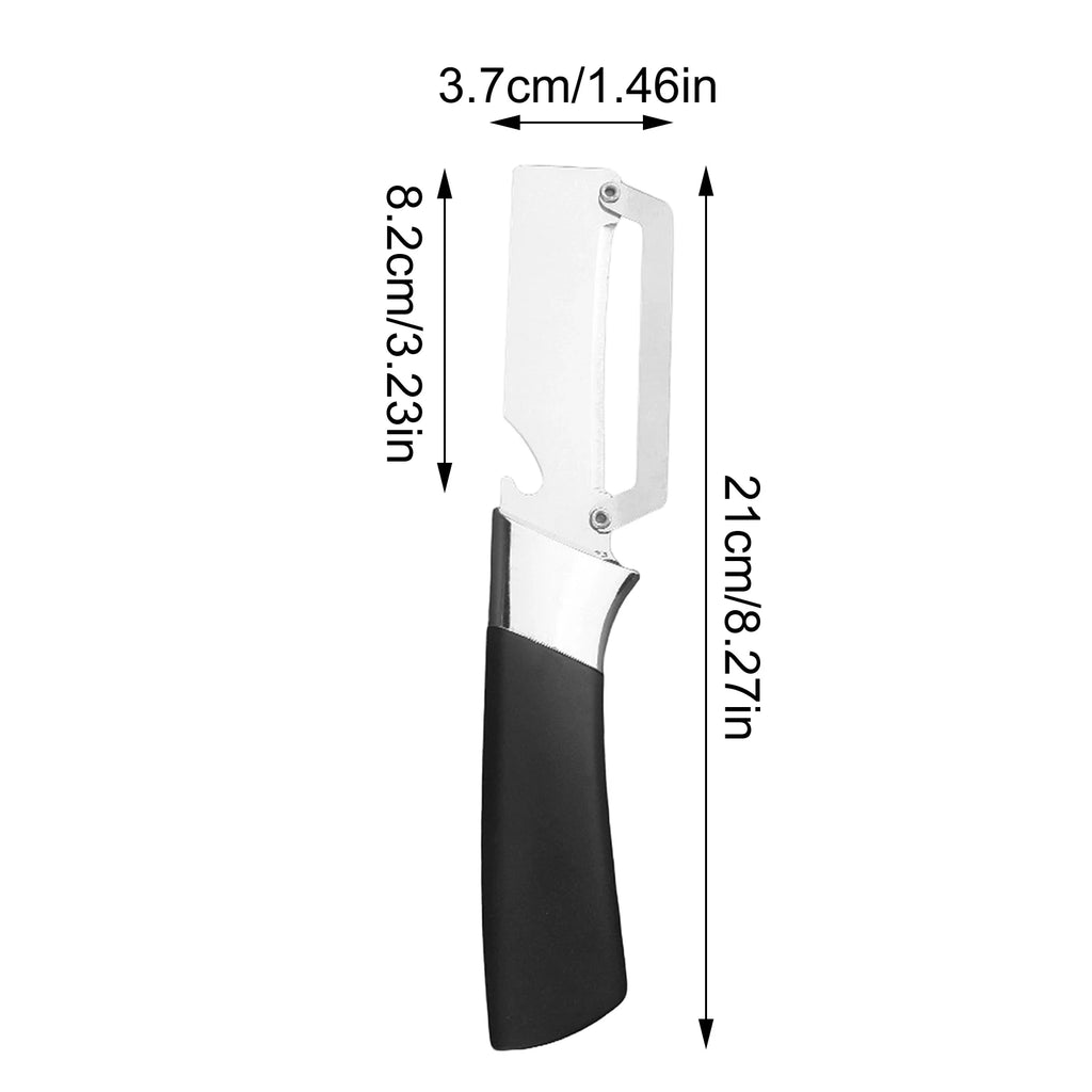 Fruit Vegetable Peeler With Wooden Handle And Bottle Opener 2-in-1 Stainless Steel Multi-functional Kitchen Tools Qme
