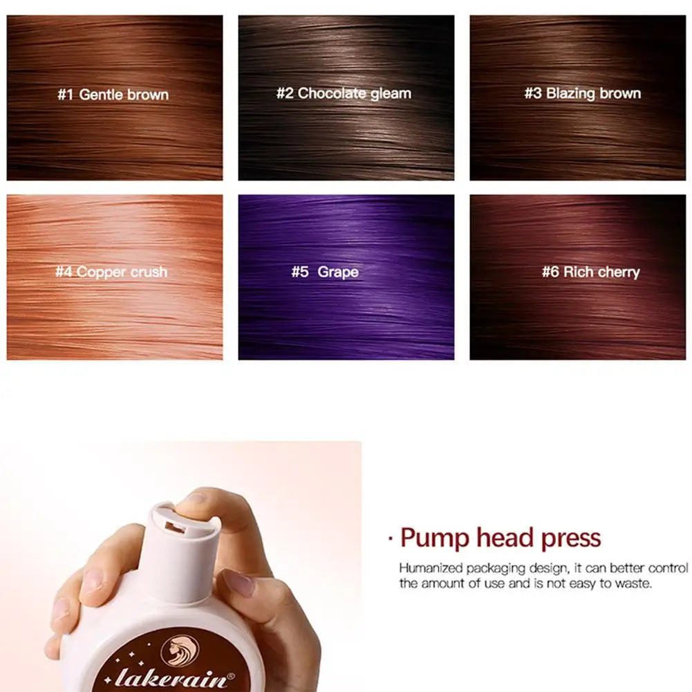 Hair Gloss Glaze Conditioner Medium Dark Brown Shine Moisturizing Qme