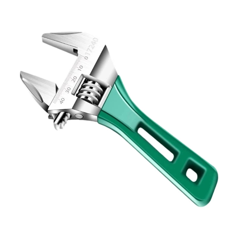 6 Adjustable Wrench Wide Jaw Opening Plumbing Auto Repair Home Qme 8 inches China Mainland