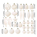 Christmas Tree Ornaments Velvet Balls Shatterproof Holiday Decor Pendant Velvet Christmas Tree Decorations For Indoor Outdoor Qme Beige China Mainland