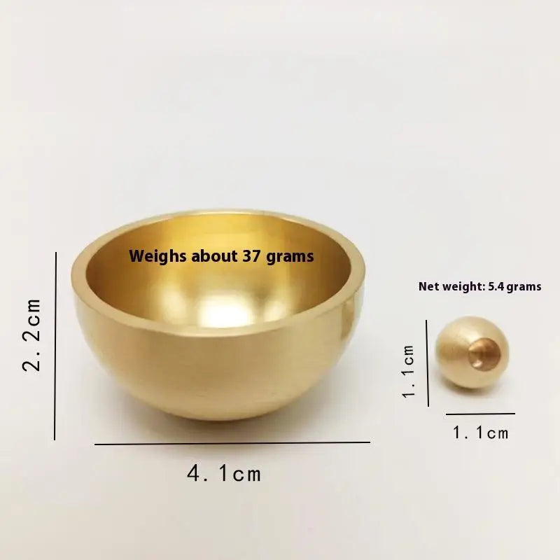 Brass Singing Bowl Sanskrit Yoga Meditation Sound Handmade Healing Qme A2