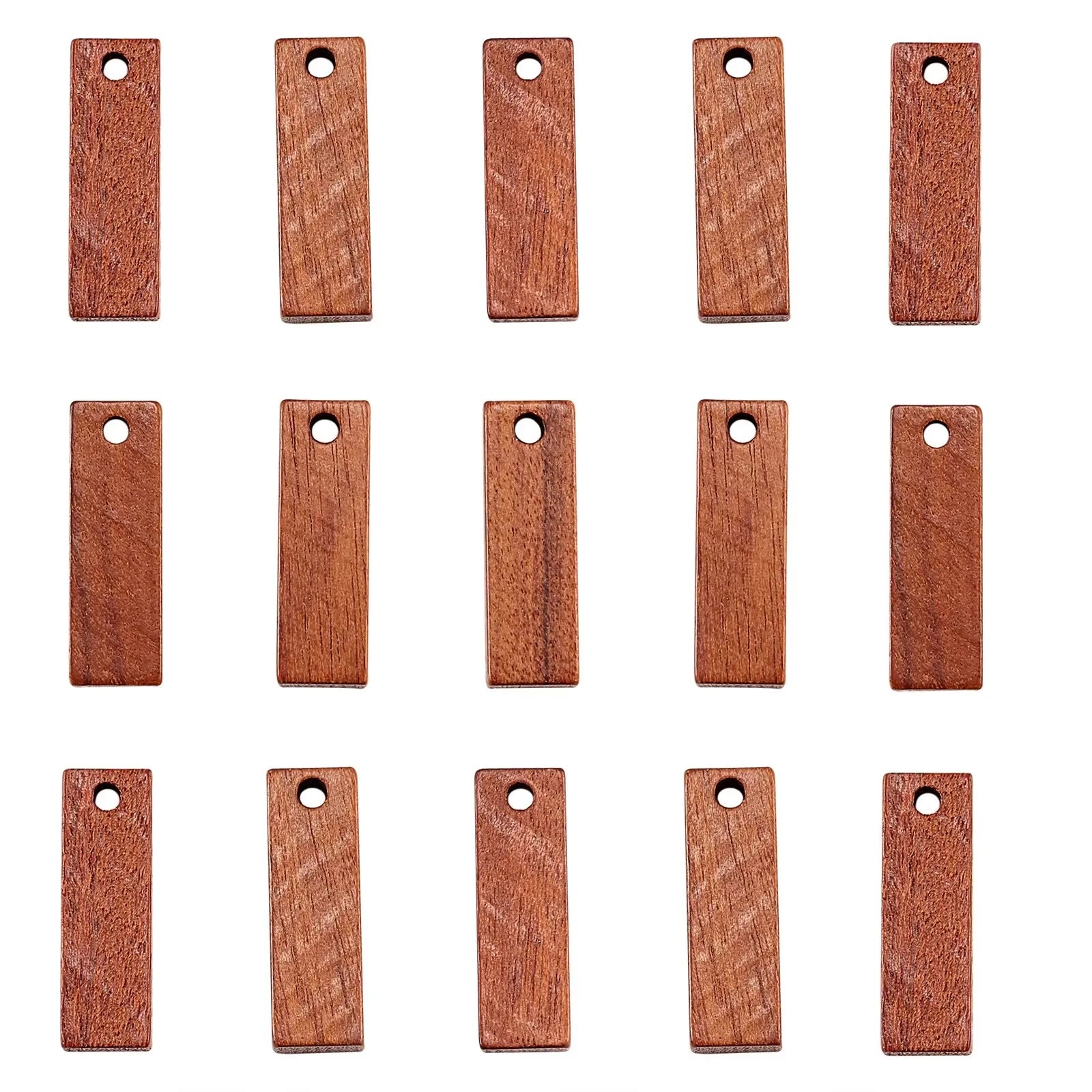 20Pcs Vintage Natural Wood Charms Flat Round Teardrop Saddle Brown Wooden Pendants Bulk for Women Jewelry Earrings Making Qme 20x6.5x2.5mm