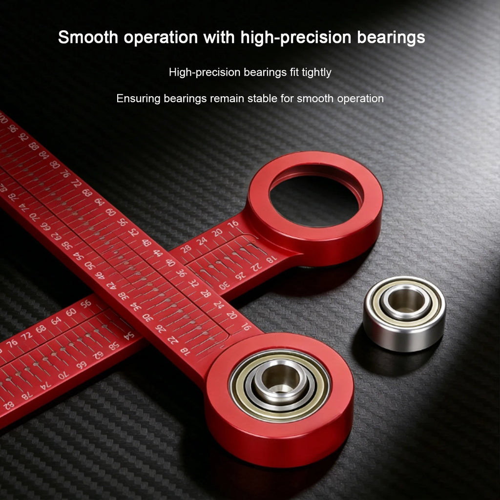 Woodworking Compass Scriber Multi-Purpose Portable Woodworking Hole Ruler Circle Maker Compass for Carpenter Architect Qme