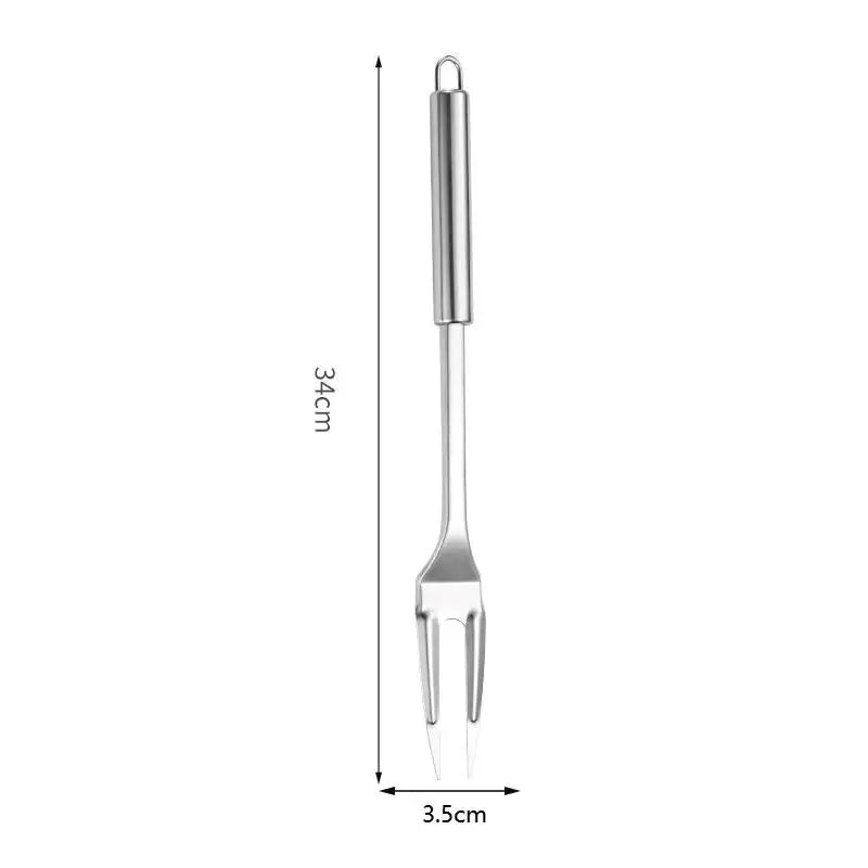 Stainless Steel Turner Long Handle Slotted Shovel Non-stick Steak Qme A10