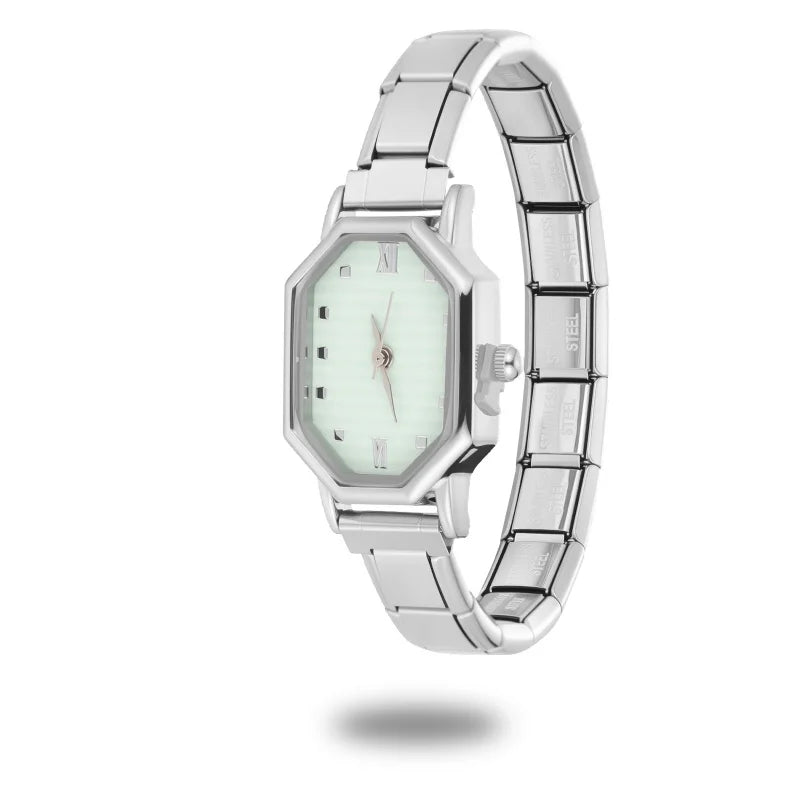 Fashion Watch Women's DIY Width Italian Elastic Charm Stainless Candy