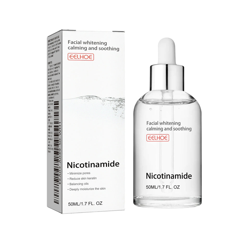Niacinamide Face Serum Brightening Lighten Dark Spots Acne Marks Fade Blemishes Pigmentation Moisturizing Facial Essence Qme 50ml Boxed