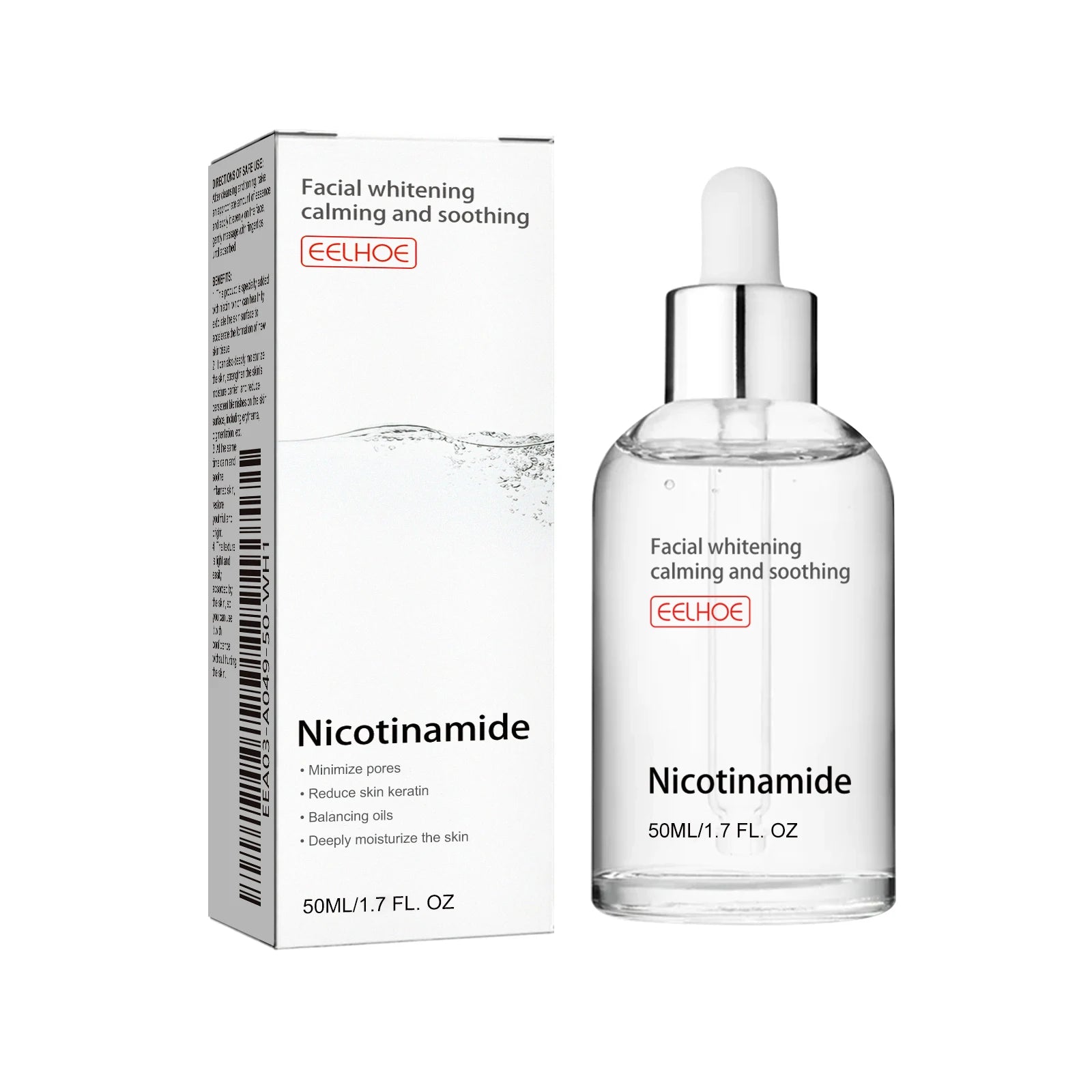 Niacinamide Face Serum Brightening Lighten Dark Spots Acne Marks Fade Blemishes Pigmentation Moisturizing Facial Essence Qme 50ml Boxed