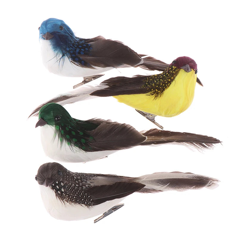 1Pcs 3D Fake Craft Birds Artificial Foam Feathers Birds Home Garden Wedding Birthday Party Home Decor Fake Sparrow Qme