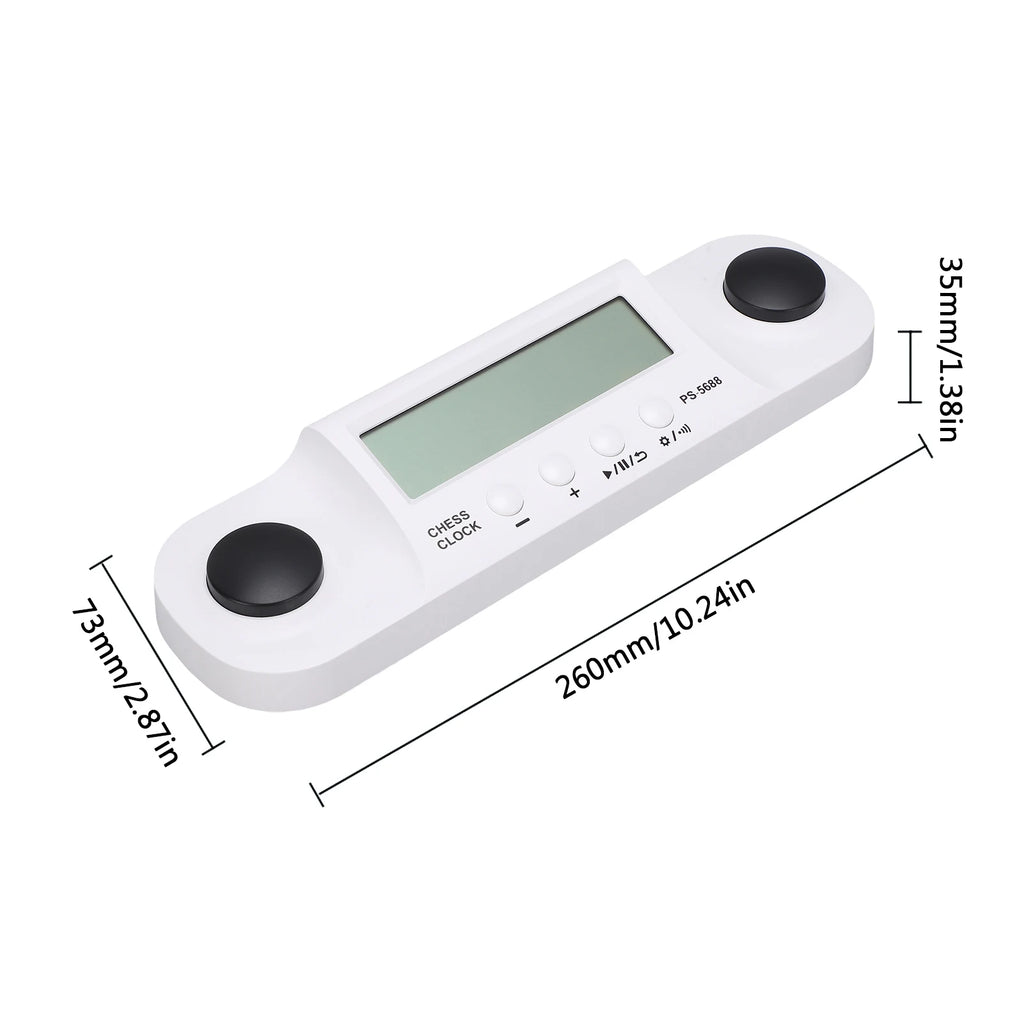 Chess Timer Digital Game Countdown Stopwatch Portable Clock for Chess with LCD Display for Tournaments Training Qme
