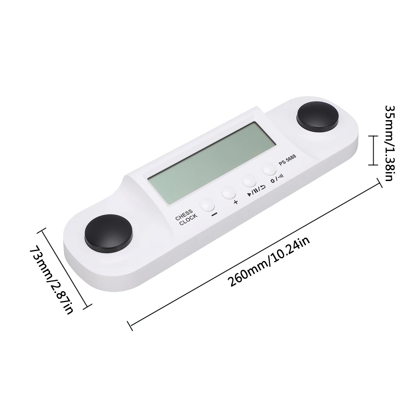 Chess Timer Digital Game Countdown Stopwatch Portable Clock for Chess with LCD Display for Tournaments Training Qme