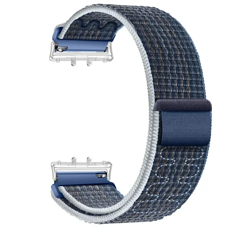 Nylon Loop Strap for Samsung Galaxy Fit 3 Adjustable Elastic Bracelet Watchband for iWatch Samsung Galaxy Fit3 Band Accessories Qme SU Galaxy Watch Fit 3