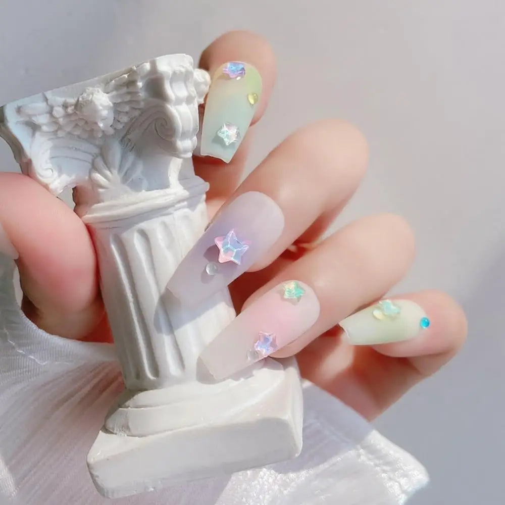 Mocha Star Love Nail Charms Nails 3D Mini Rhinestones Art Gems Qme