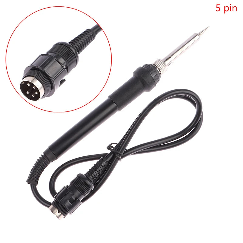 936 Electric Soldering Solder Iron Station 5pin Welding Hot Gun 50W 24V Replacement Repair Tool DIY Welding Kits Qme male