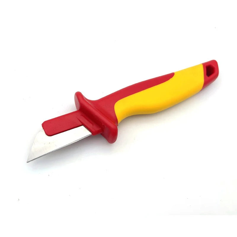 Electrician Knife Insulated Cable Stripping Snips Straight Curved Qme