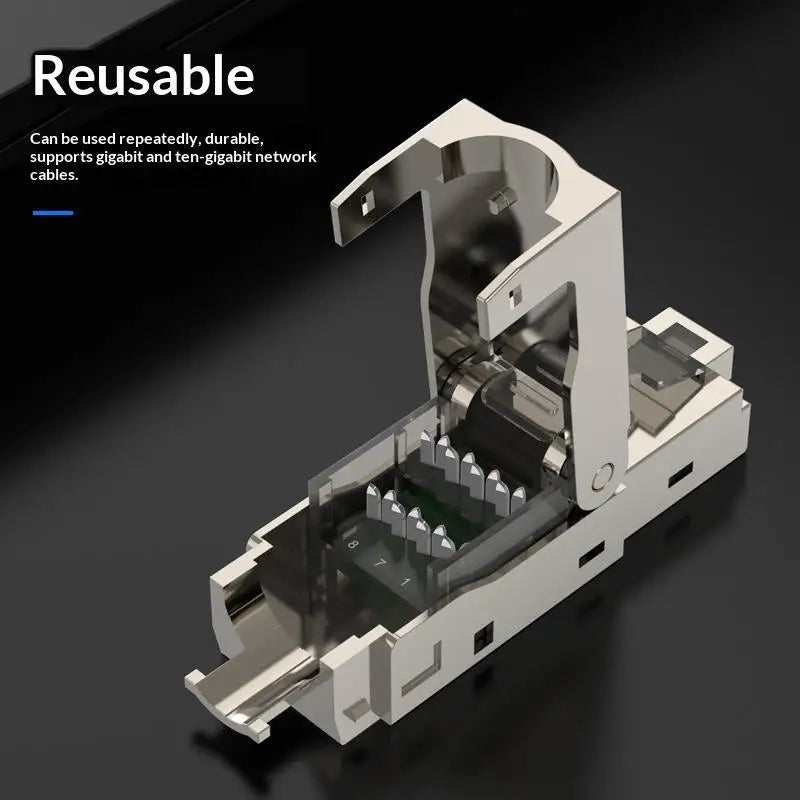 Ethernet Termination Plugs Zinc Alloy Tool-free Connectors Simplified Qme