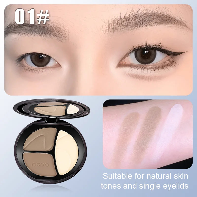 Highlighter+Under eye Highlighting Palette For 3D Eye Makeup,Matte Finish,Long Lasting,Waterproof,One-Step Aegyo-Sal,Lazy Makeup Qme 01
