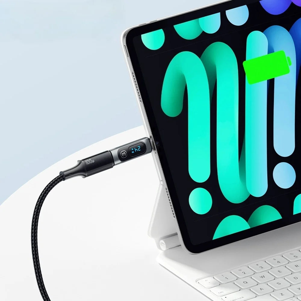 PD to USB C 240W OTG Adapter Fast Charging with Digital Display 480Mbps Data Transfer OTG Connector for iPhone Macbook Samsung Qme