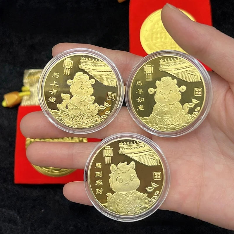 2026 Year Horse Lucky Zodiac Medal Event Souvenir Metal Craft Qme