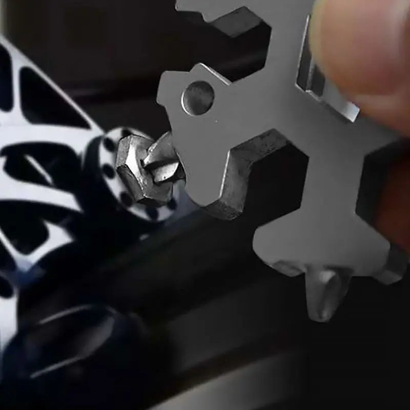 1 Snowflake Multifunctional Tool Stainless Steel Bottle Opener Qme