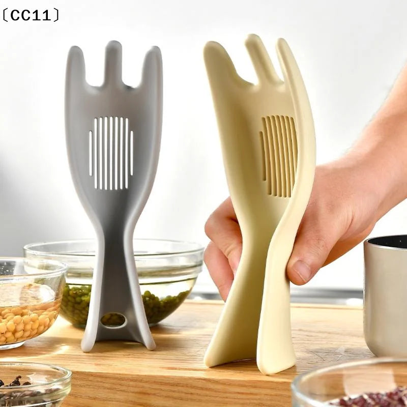 Silicone Rice Sieve Spoon Multifunctional Kitchen Drain Colander Qme