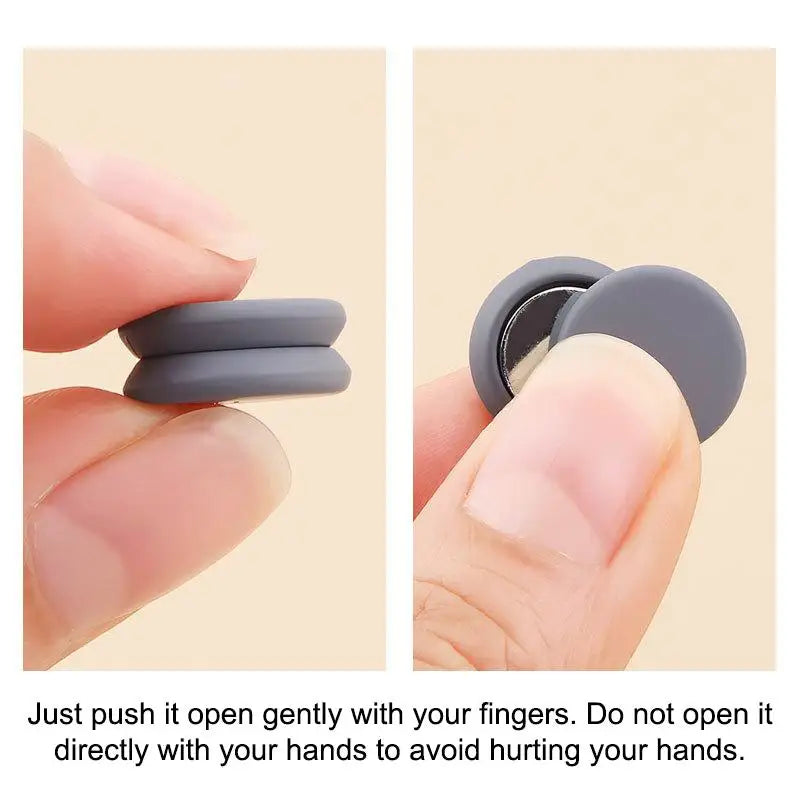 Adjustable No-Sew Clothes Clips | Seamless Button Clasps to Resize Dresses & Secure Scarves Instantly Qme