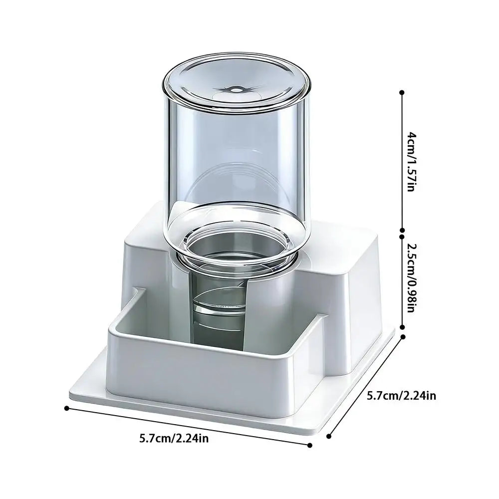 NEW Reptile Water Fountain Reptile Automatic Dish Tortoise Water Dish Gecko Drink Dispenser For Lizard Chameleon Snake Frog Qme White