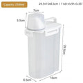 Plastic Food Storage Containers Sealed Lids Measuring Cup Kitchen Qme 25L White
