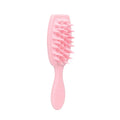 Long Handle Scalp Massage Brush Silicone Anti-knotting Large Conical Teeth Hair Shampoo Brush for Scalp Cleansing Qme Pink