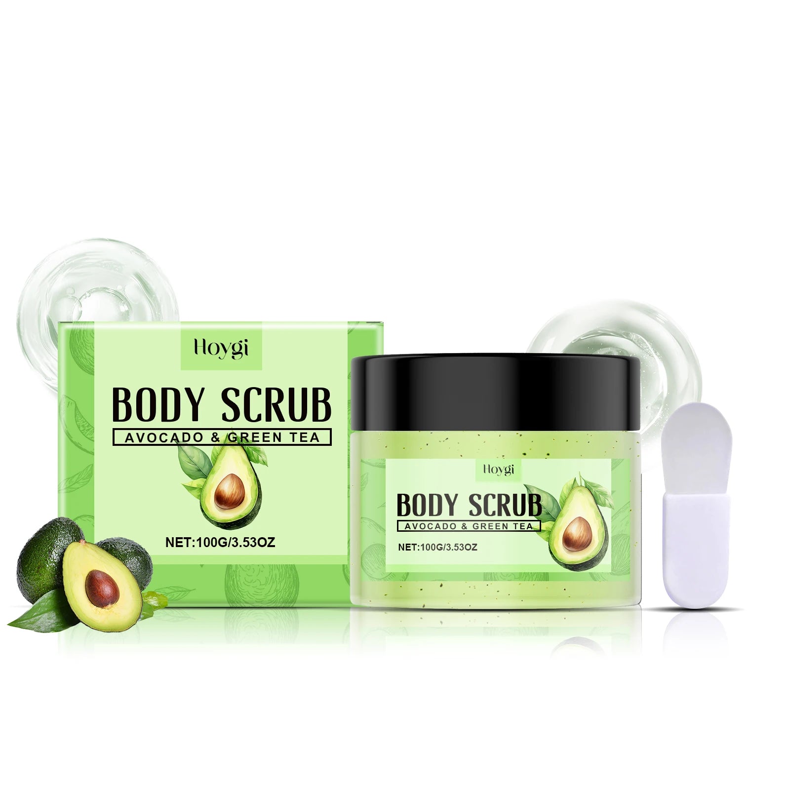 Matcha Body Scrub Gentle Exfoliating Cleansing Pores Effectively Removes Dirt Smooth Skin Nourishing Skin Scrub Nourishing Care Qme 100g Boxed
