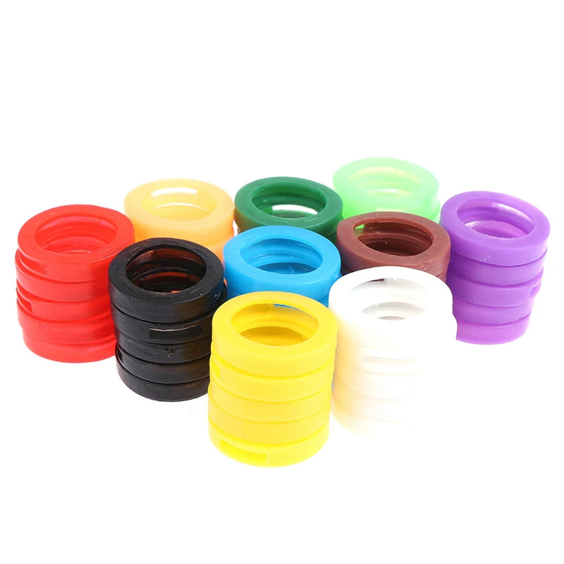 Soft Keys Locks Cap Key Covers Topper Keyring Elastic Case Round Qme