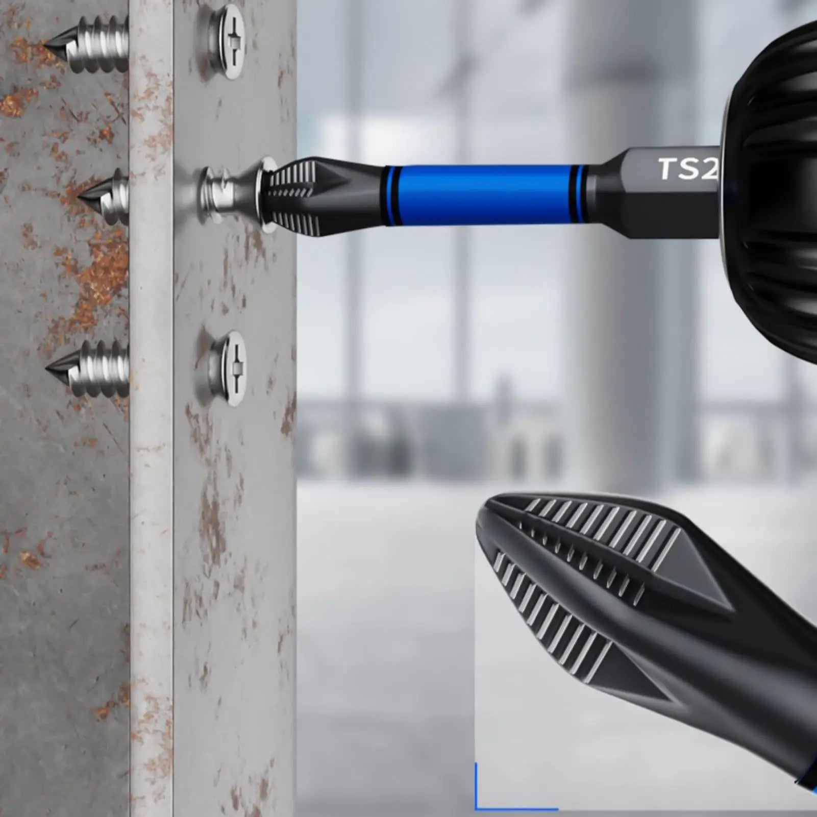 Screw Bit 6-Piece Precision Magnetic Alloy Steel Hex Shank Drill Qme