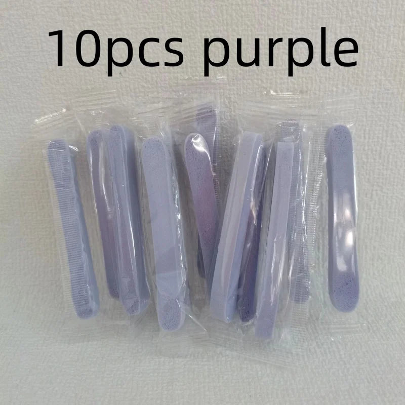 Compressed Face Wash Sponge Kit Ultra Soft Reusable Travel Friendly Perfect for Cleansing Makeup Removal Mask Application Qme 10pcs purple