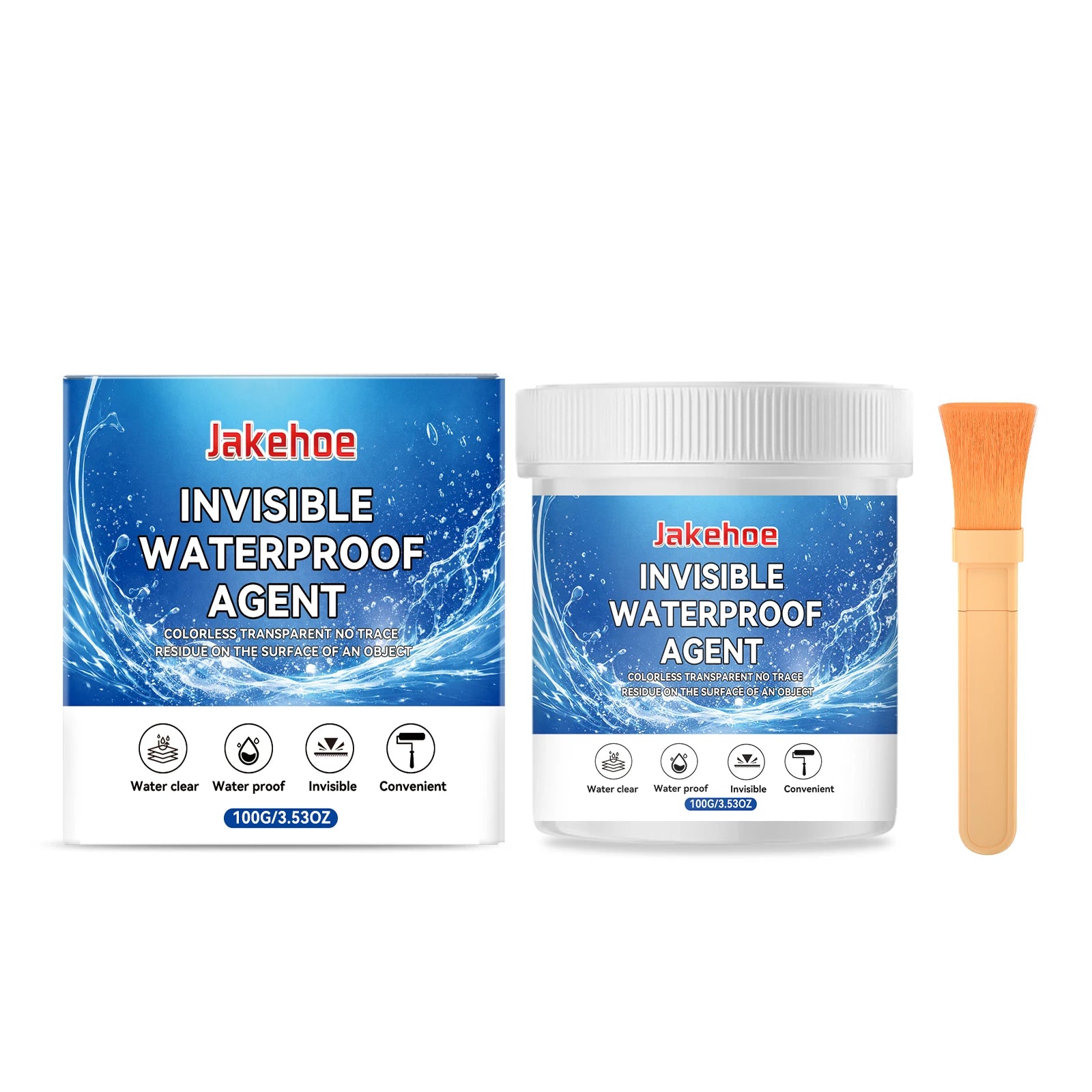 Invisible Waterproofing Agent Transparent Traceless Lasting Waterproof High Temperature Resistance Convenient Insulating Sealant Qme 100g Boxed