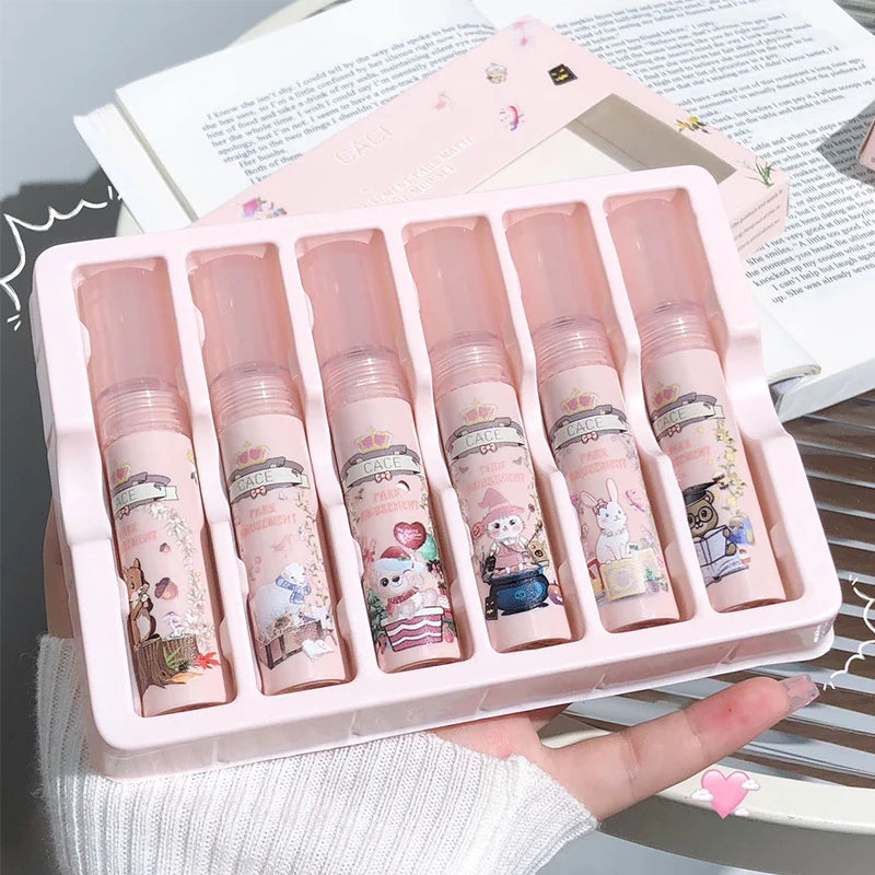 CACE Matte Liquid Lipstick Makeup Set Sexy Red Tint For Lips Long Lasting Lipgloss Waterproof Lip Mud Cosmetics Kits 6 Colors Qme
