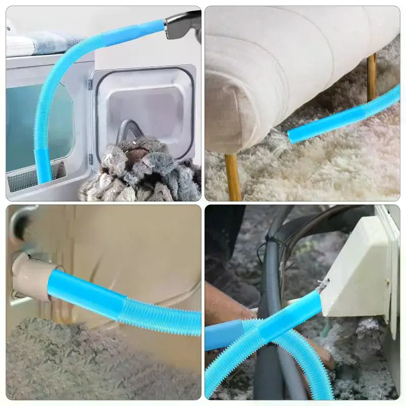 1Pcs Upgraded Dryer Vent Cleaner: Vacuum Cleaner Hose Accessories Deep Cleaning Tool Suitable For Cleaning Blocked Pipes And Deb Qme