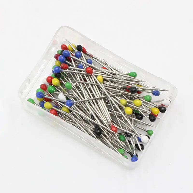 100Pcs 38mm Sewing Pins Plastic Ball Multicolor Head Pins Straight Quilting Heads Pins DIY Crafts Sewing Fabric Qme A3