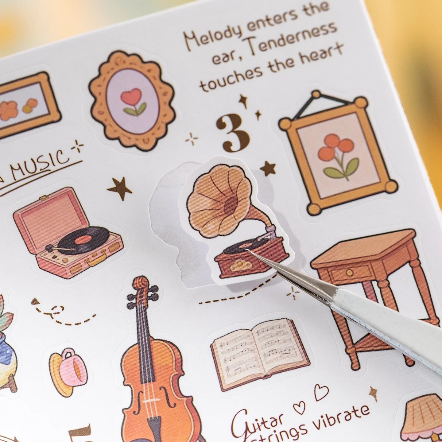 20 pcs Cartoon Scene element Die cut sticker book Journal Planner Decorative DIY Scrapbooking Sticker Laptop Stationery Stickers Qme