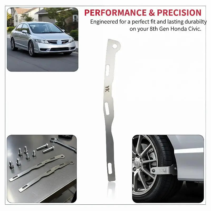 Broken Reinforced Stainless Steel Metal Bracket Civic 8th Gen Qme