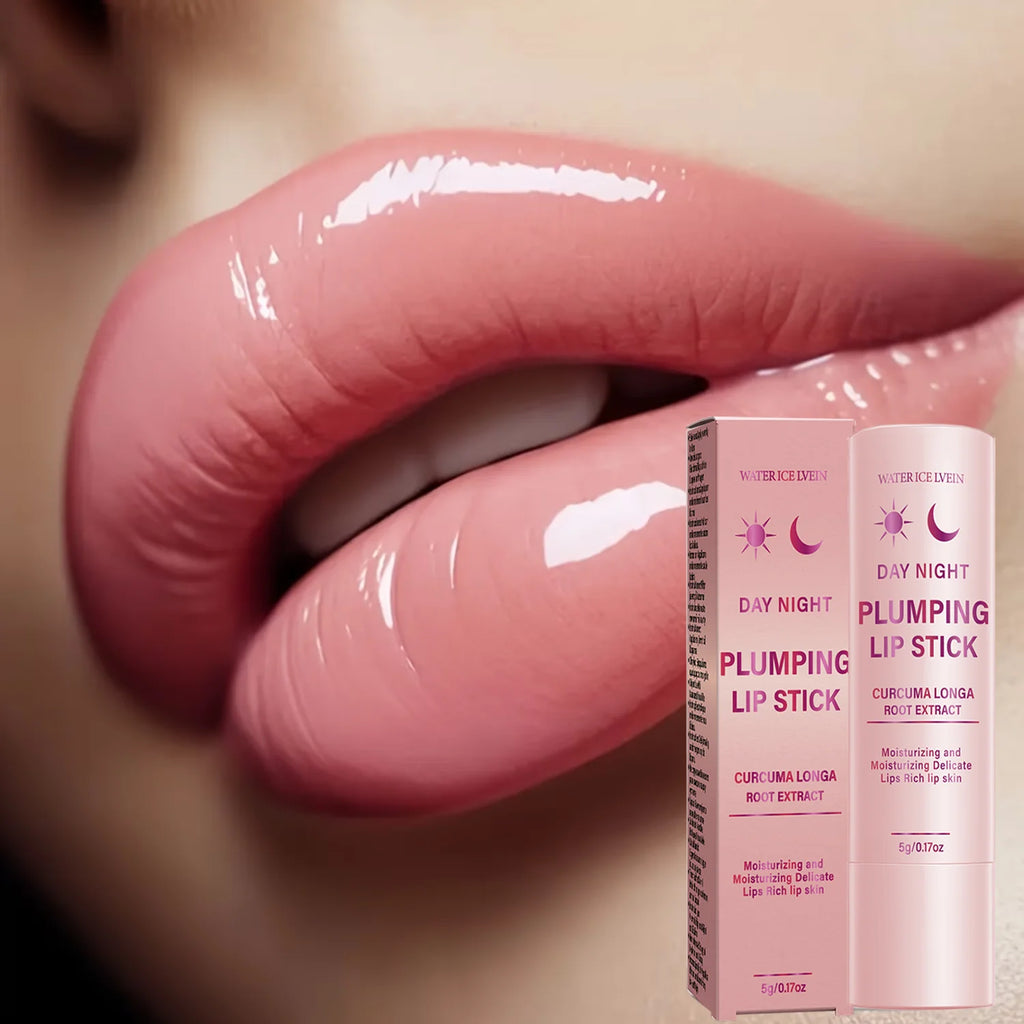 Day & Night Lip Cream with Curcuma & Aloe Vera, Moisturizing & Plumping Lip Care Qme
