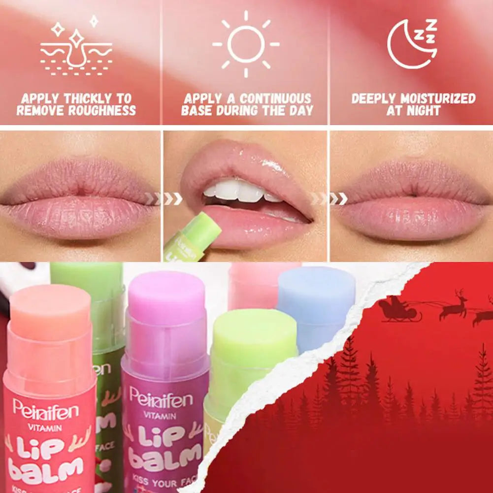 Changing Fruit Flavored Lip Balm Anti Chapping Mmoisturizers Natural Qme