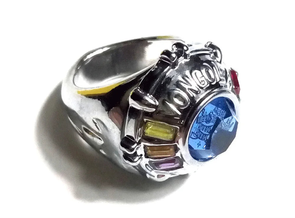 HITMAN REBORN Animation Penggli Simon Marey Hell Ring Fashion anime Jewelry Accessories Peripheral Gifts Qme Sapphire Diameter 19mm