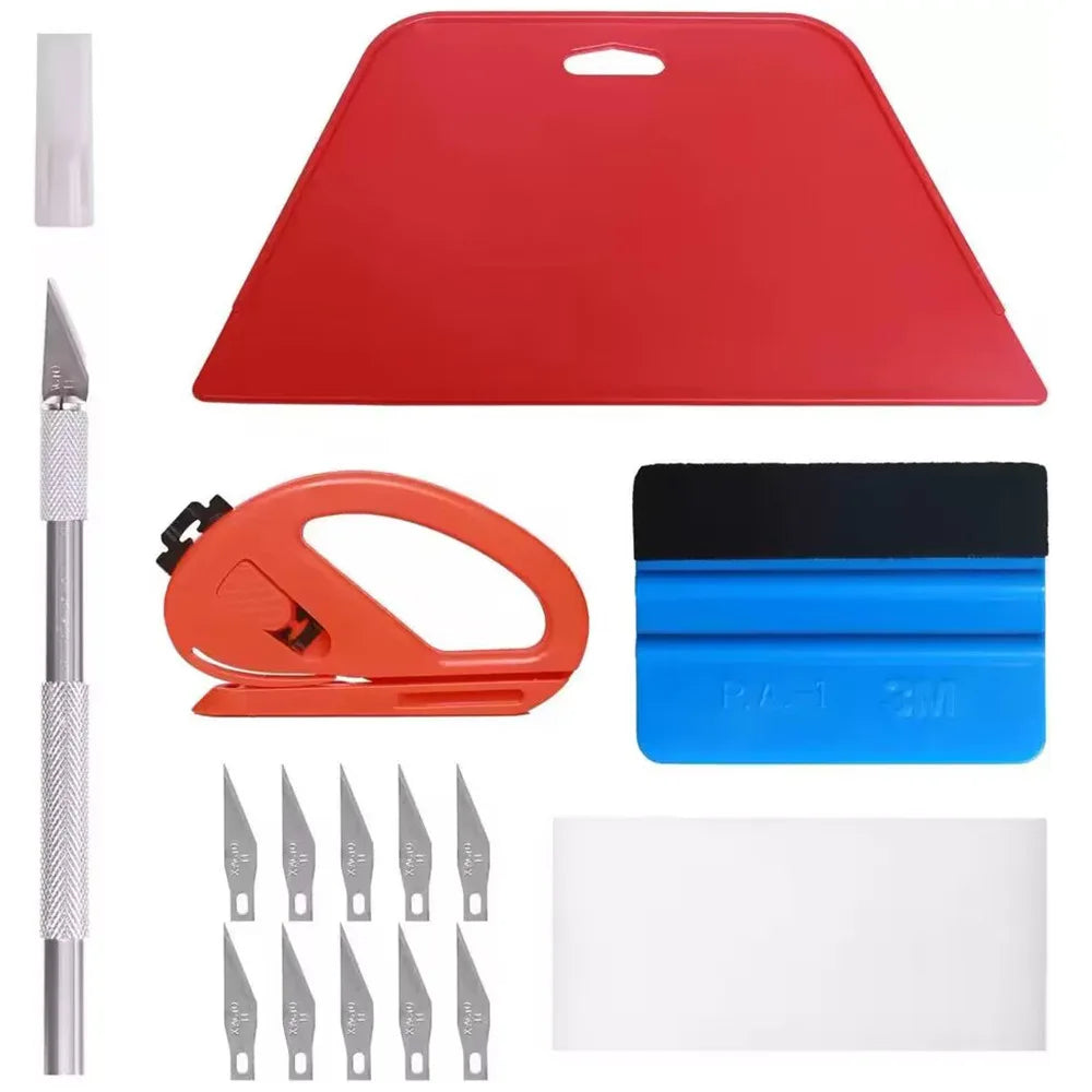 Car Vinyl Wrapping Tool Scraper Automatic Shape Wallpaper Smoother Qme Fifteen piece set