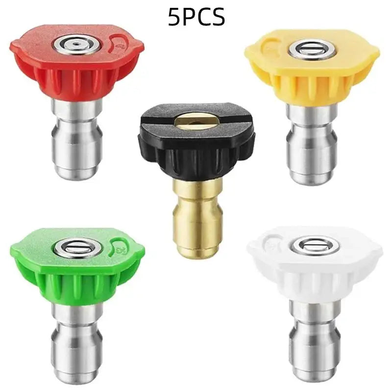 5 1 Quick Connect Garden Pressure Washer Spray Nozzle 0 65 Degree Qme 5PCS