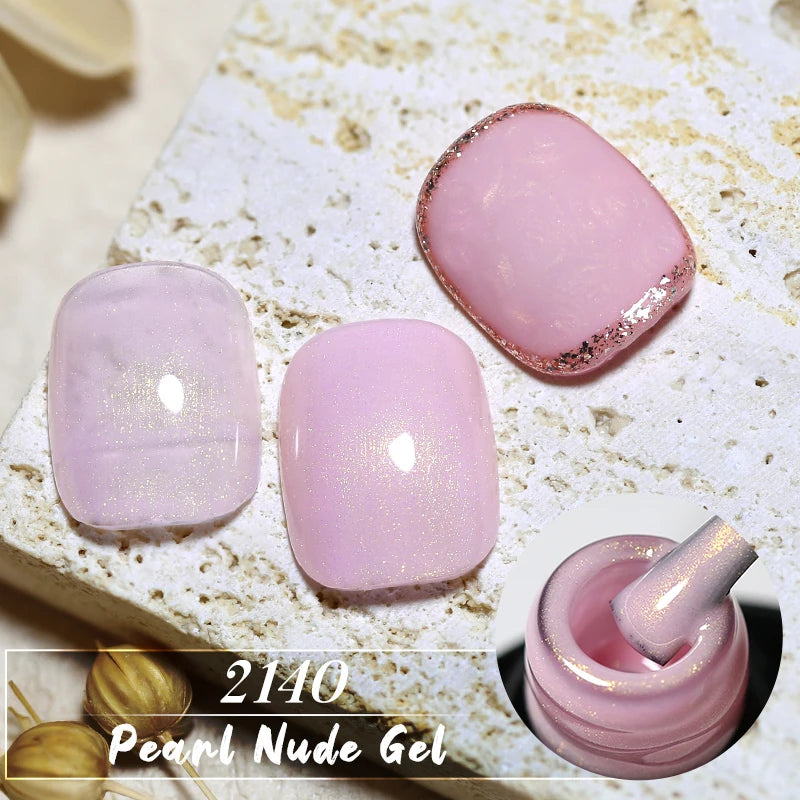 Arte Clavo Nails Gel Pearl Effect UV LED Nail Polish Sparking Varnish Qme 2140