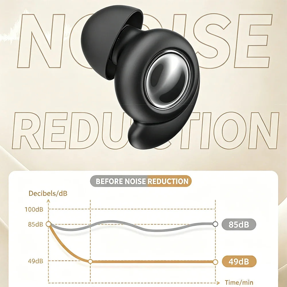 Sleep Ear Plugs Noise Reduction Protector Silica Gel Earplug Qme