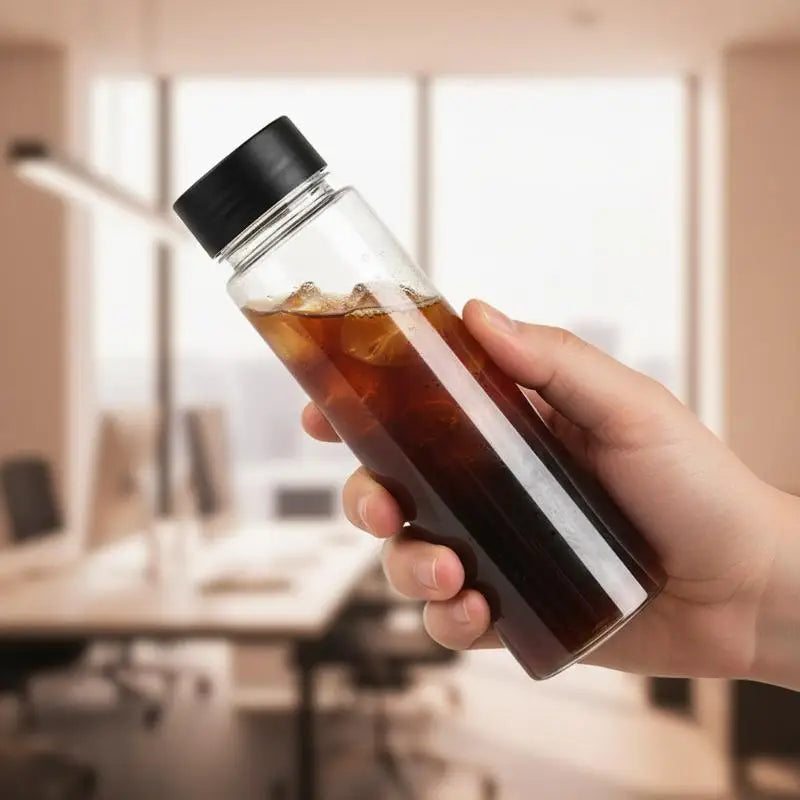 400 500 Round Disposable Juice Beverage Bottle Milk Tea Yogurt Qme