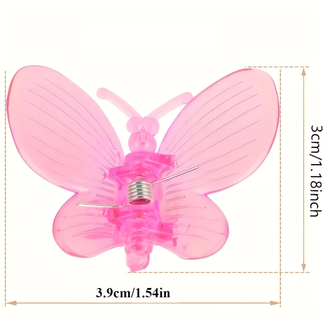 Butterfly Plant Support Clips Reusable Plastic Stem Fixing Clamp Vine Traction Clip For Garden Plant Flower Vine Fixing Tool Qme