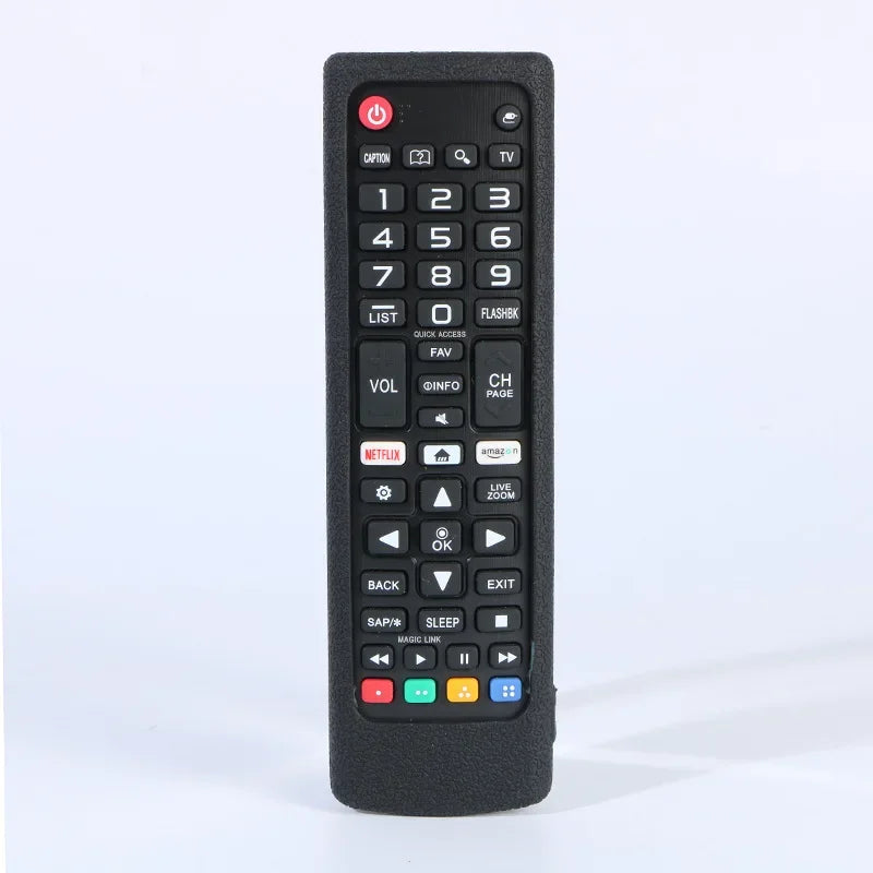 Silicone Case Protective Cover Fit for LG AKB75675311 AKB75095308 AKB76037605 AKB Series Smart TV Remote Control Dustproof Cover Qme black