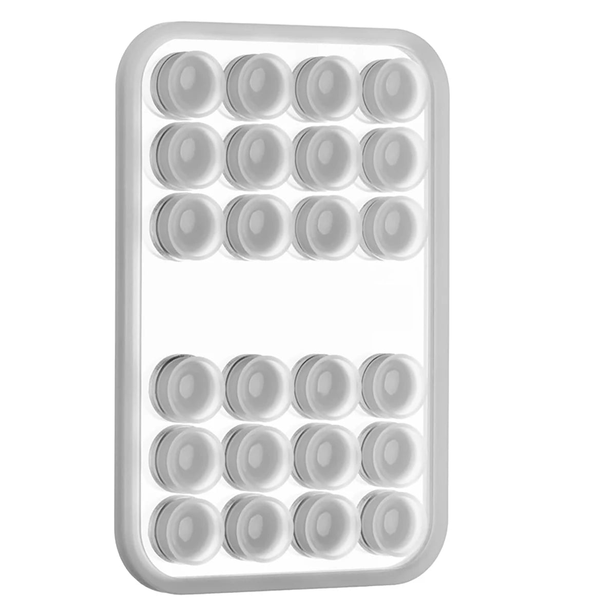 Upgraded Version 24 Suction Cups Mirror Silicone Cup Phone Holder Qme Transparent
