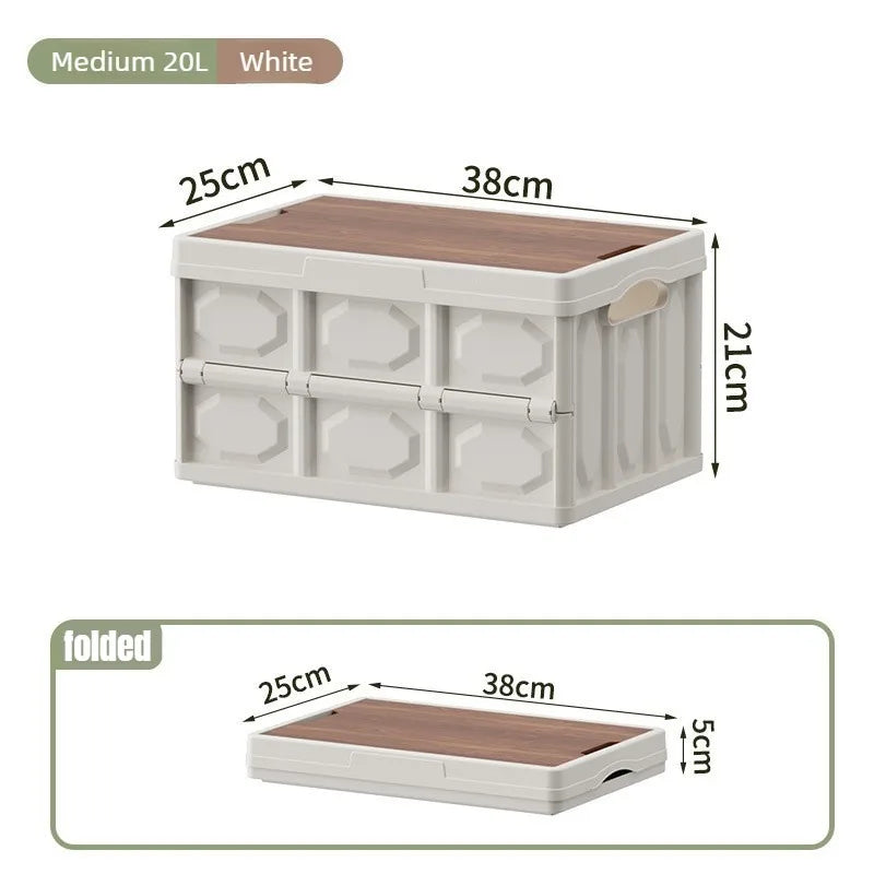 Camping Storage Box Outdoor Folding Boxes Car Trunk Travel Organizing Qme